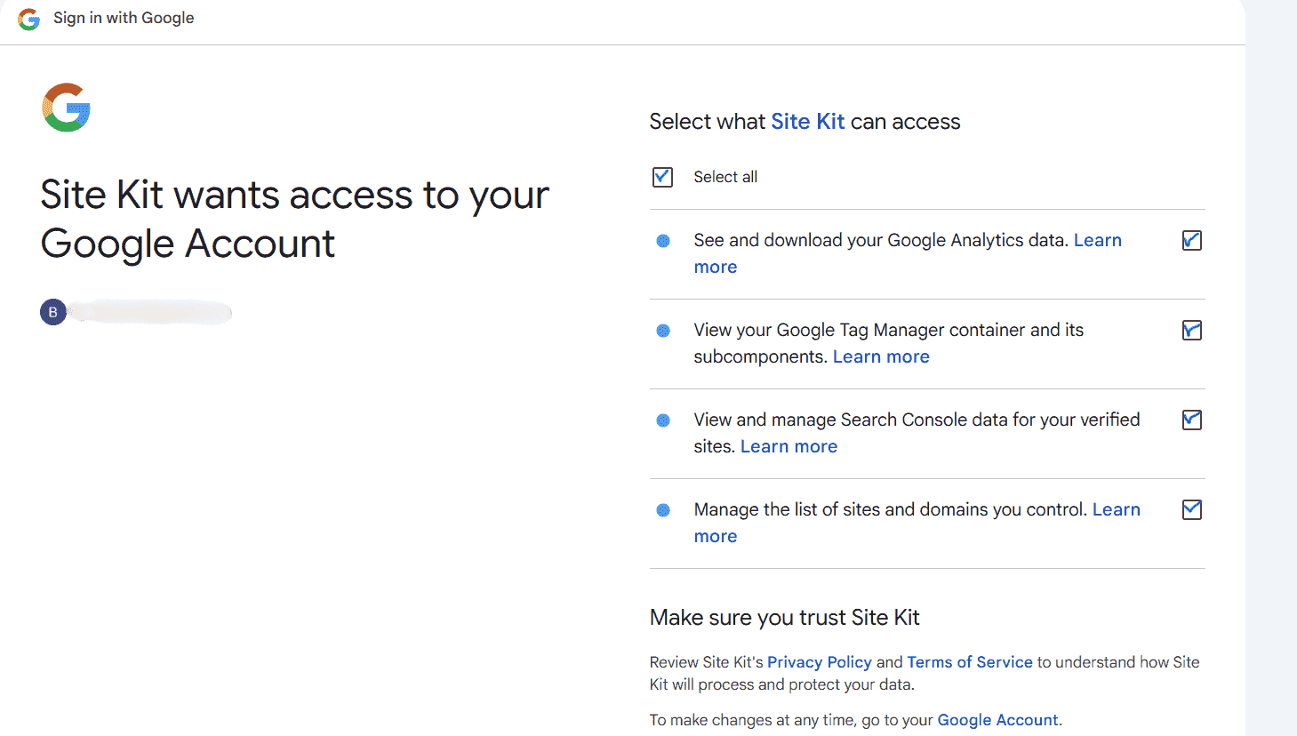Allow the requested permissions to sit kit plugin