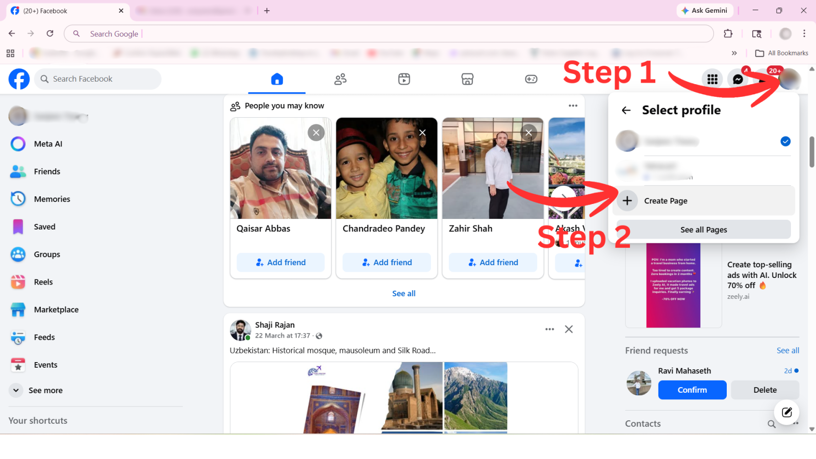 Create Facebook Page